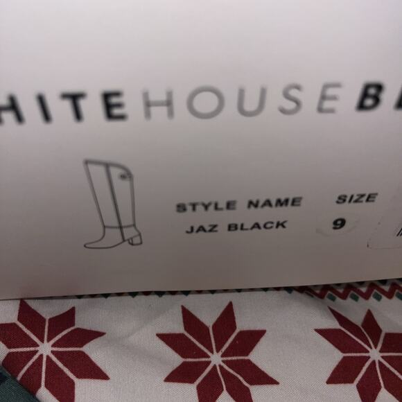 New WHBM White House Black Market Jaz Black Suede Over the Knee Boots Tall Sz 9 - Picture 11 of 13